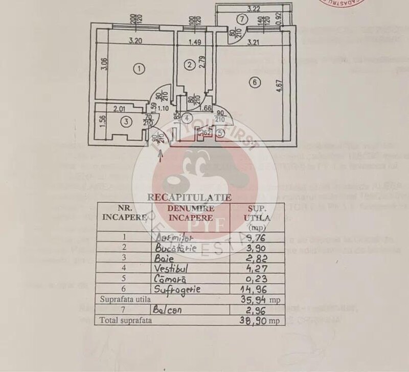 Metrou Lujerului | 2 camere | decom | 39mp | B11279